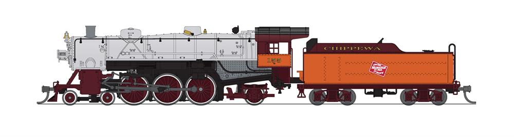 Broadway Limited 6942 N MILW Light 4-6-2 Steam Locomotive Sound/DC/DCC #155