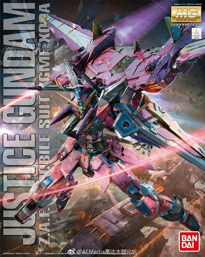 Bandai 2374530 1:100 MG Gundam Seed Justice Gundam Plastic Model Kit