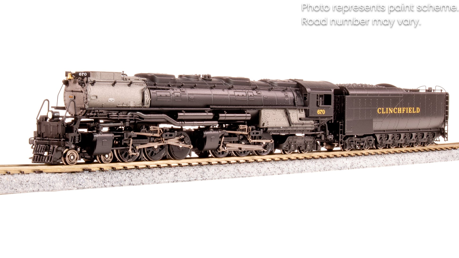 Broadway Limited 6989 N Clinchfield Challenger 4-6-6-4 Steam Loco w/ Tender #670