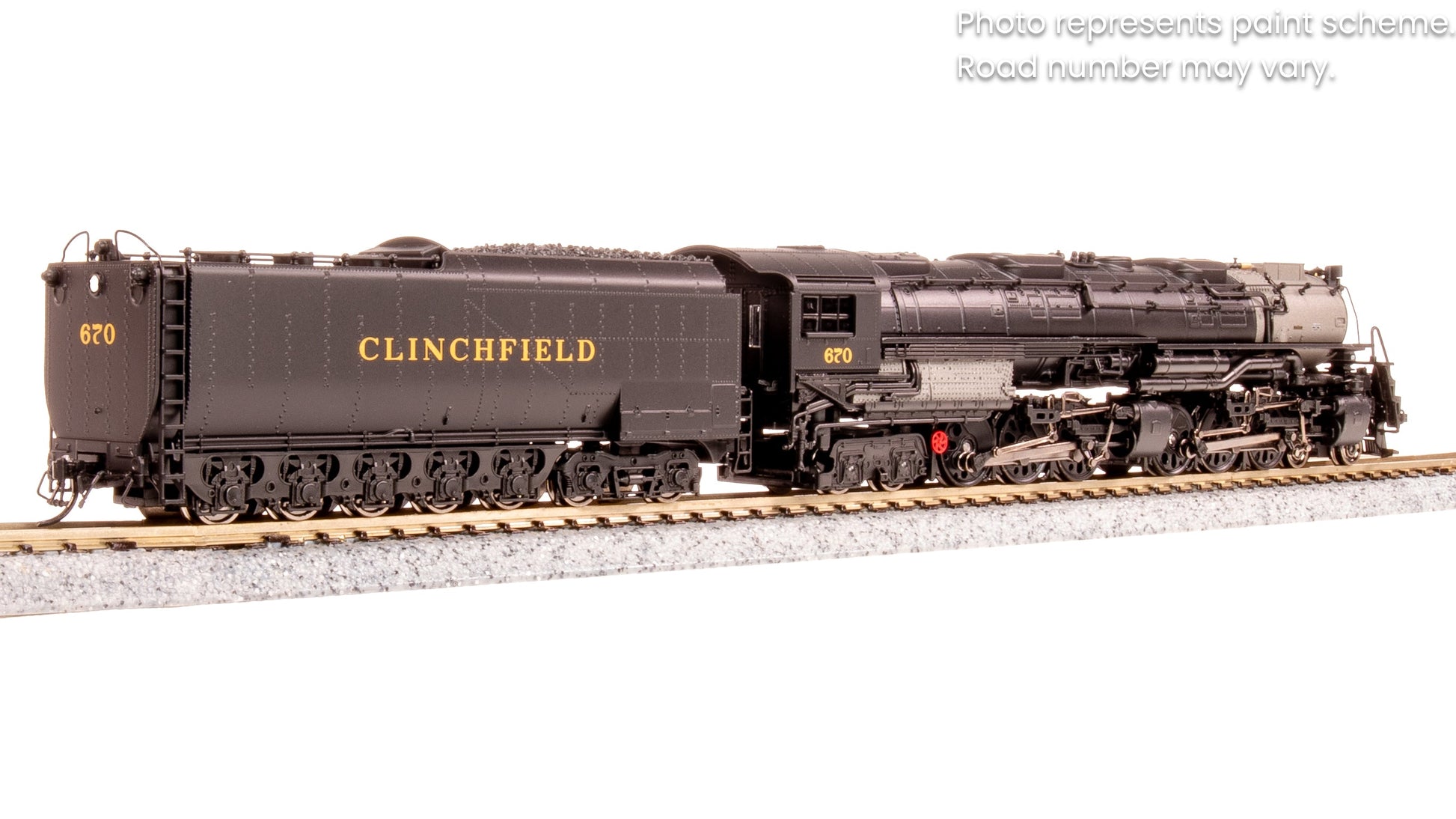 Broadway Limited 6989 N Clinchfield Challenger 4-6-6-4 Steam Loco w/ Tender #670