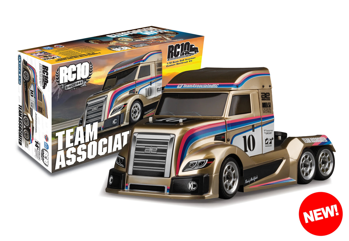 Team Associated 30143 1:10 RC10 American Custom Semitruck 6x6 Metallic Kit