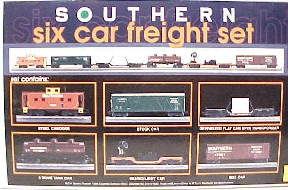 MTH 30-7002 O Gauge Southern RailKing Freight Car Set (Set of 6) LN/Box