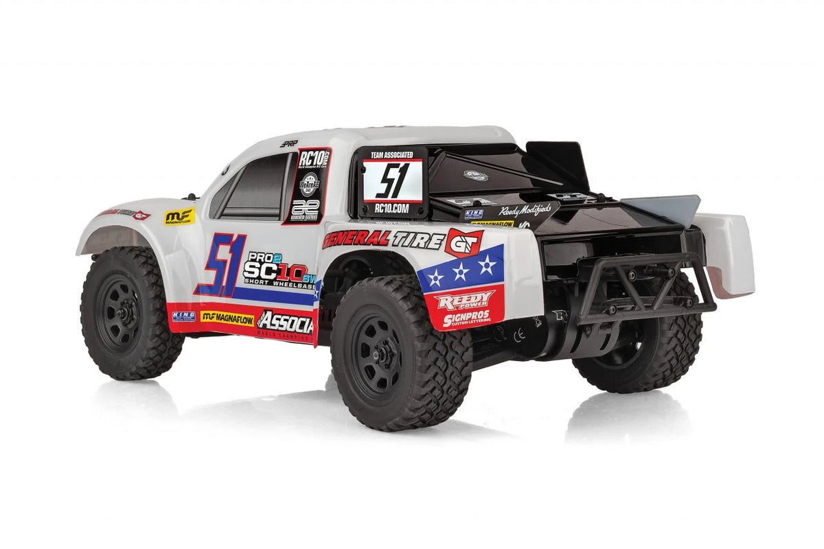 Team Associated 70040 1:10 White Pro2 SC10sw RTR