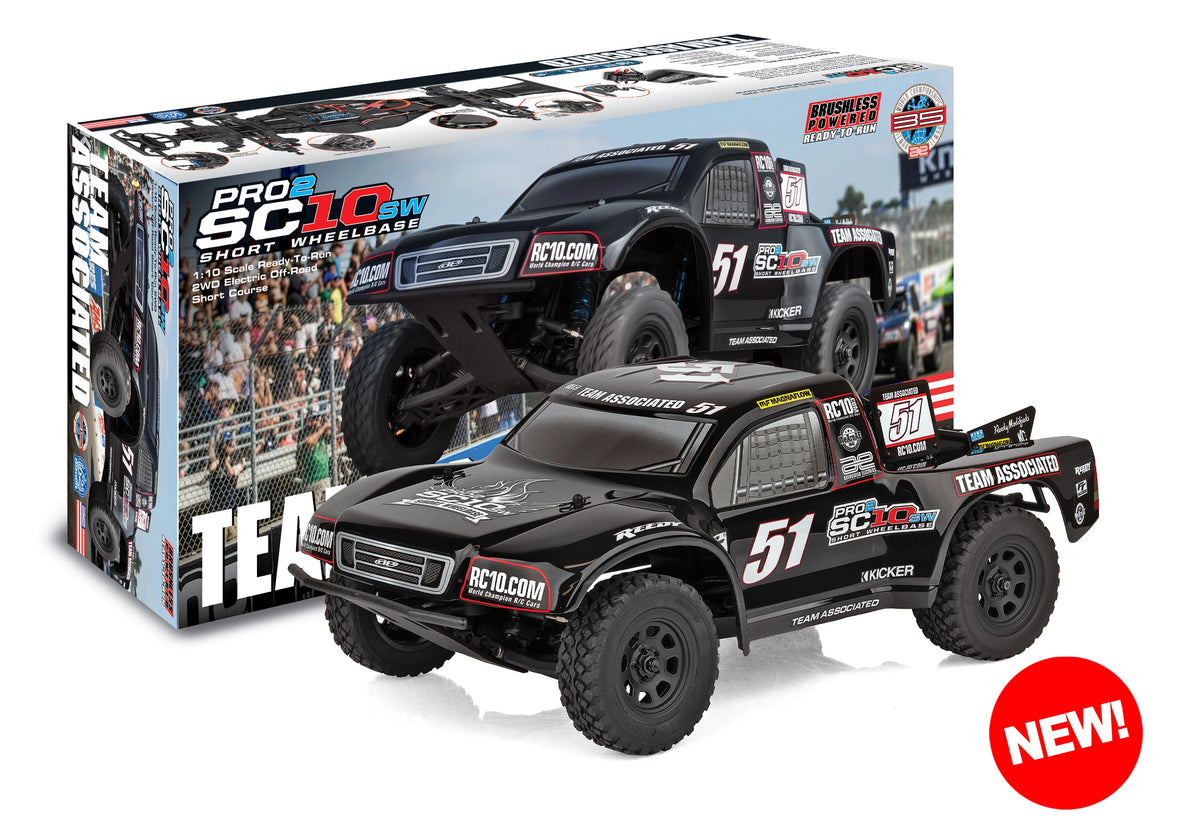 Team Associated 70041 1:10 Black Pro2 SC10sw RTR