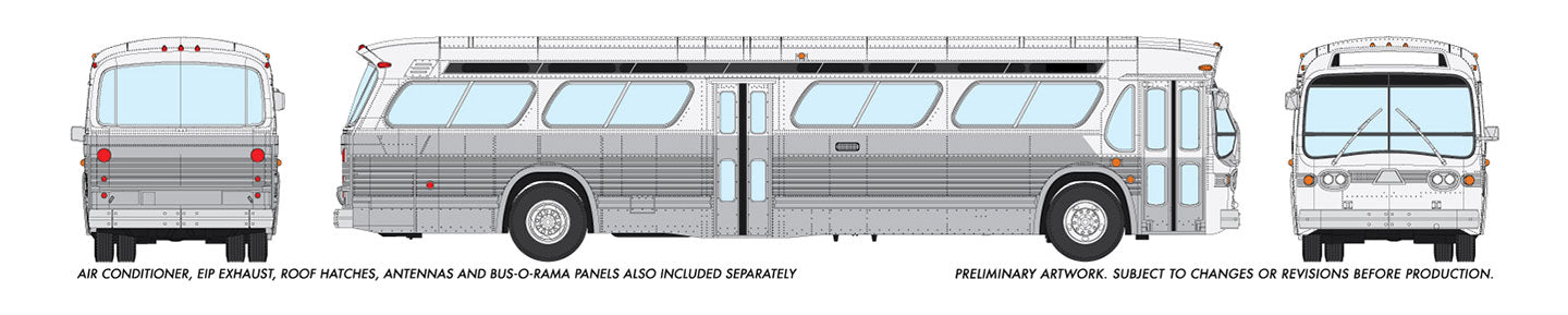 Rapido Trains 753070 HO Unlettered Deluxe Bus White