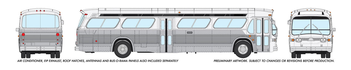 Rapido Trains 753070 HO Unlettered Deluxe Bus White