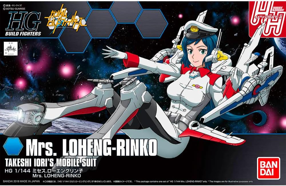 Bandai 2409203 1:144 Mrs. Loheng-Rinko Takeshi Iori's Mobile Suit Plastic Kit