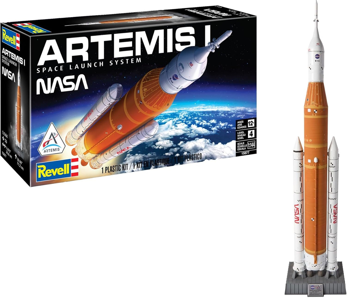 Revell 15877 1:144 NASA Artemis I Space Launch System Rocket Plastic Model Kit