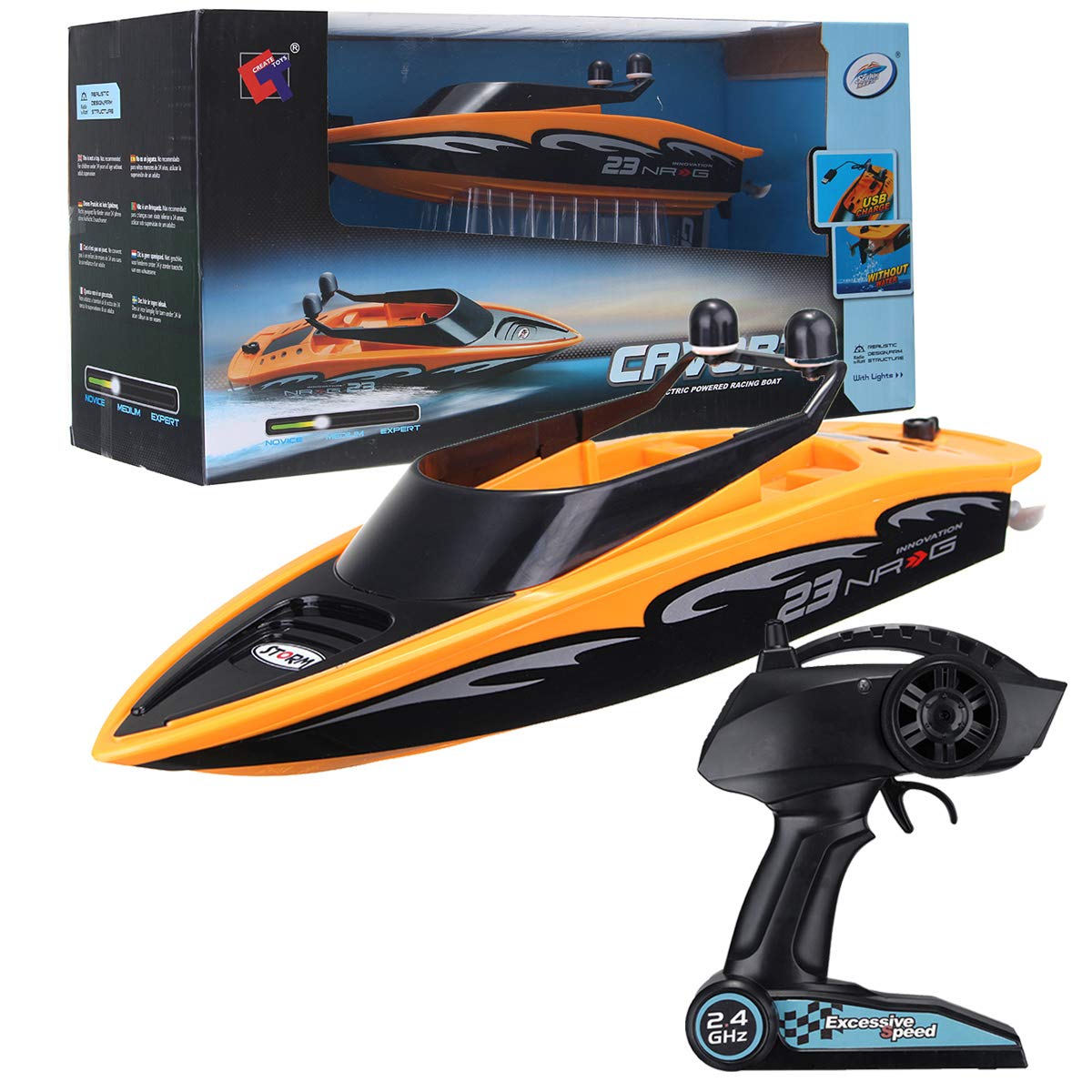 Imex MIC1435O RC Orange Cavort Racing Boat