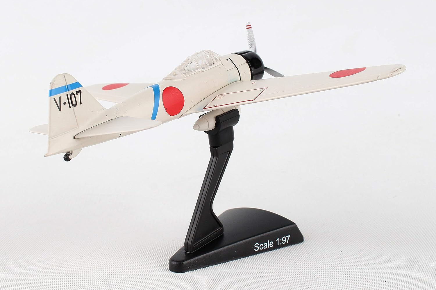 Daron Worldwide Trading PS5343-4 1:97 A6M2 Zero V-107 Diecast Model