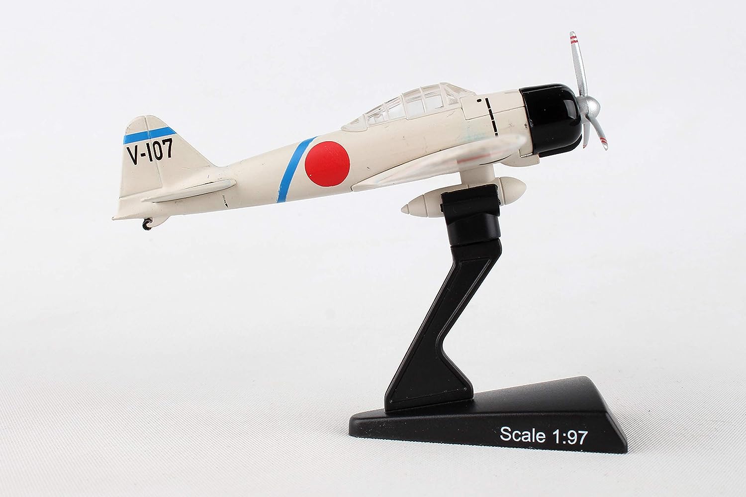 Daron Worldwide Trading PS5343-4 1:97 A6M2 Zero V-107 Diecast Model