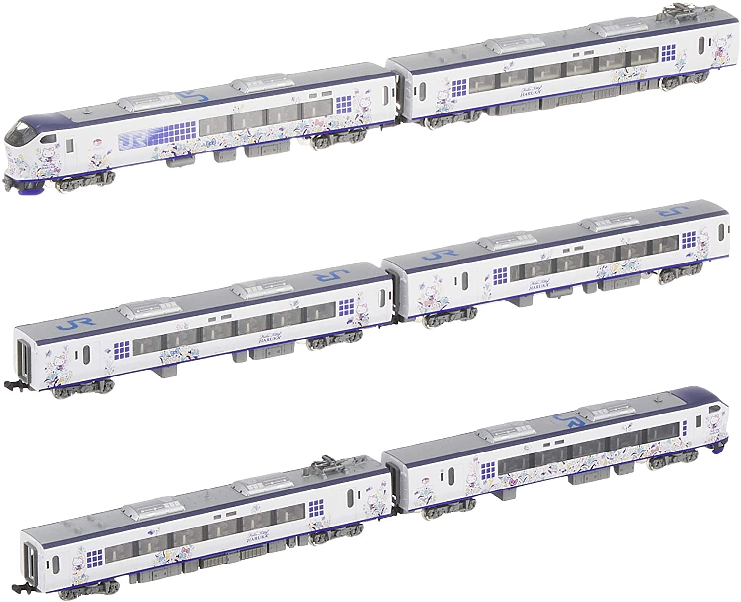 TomyTec 98692 N Scale J.R. 281 Limited Express Series Hello Kitty Train Set