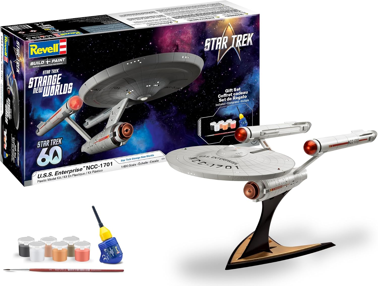 Revell 13603 1:600 Star Trek Strange New Worlds U.S.S. Enterprise NCC-1702 Kit