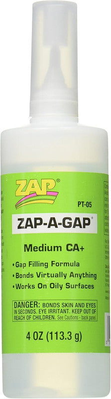 Pacer Glue 5 Green Zap-A-Gap Adhesives - 4 oz. Bottle