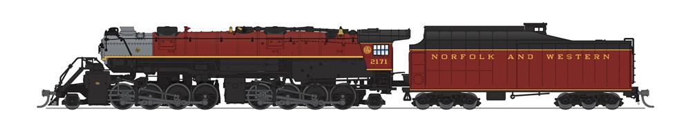 Broadway Limited 7227 N N&W Maroon Y6b 2-8-8-2 Steam Locomotive Sound/DCC #2171 LN/Box