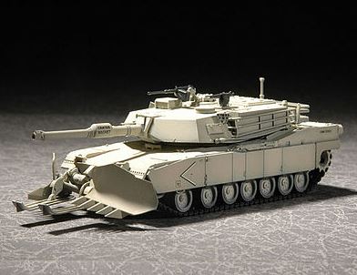 Trumpeter 07277 1:72 M1A1with Mine Clearing Blade System Military Tank Kit