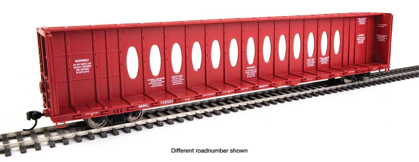 Walthers 910-50723 HO NOKL 72' Centerbeam Flatcar with Opera Windows RTR #732193