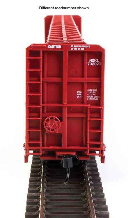 Walthers 910-50723 HO NOKL 72' Centerbeam Flatcar with Opera Windows RTR #732193