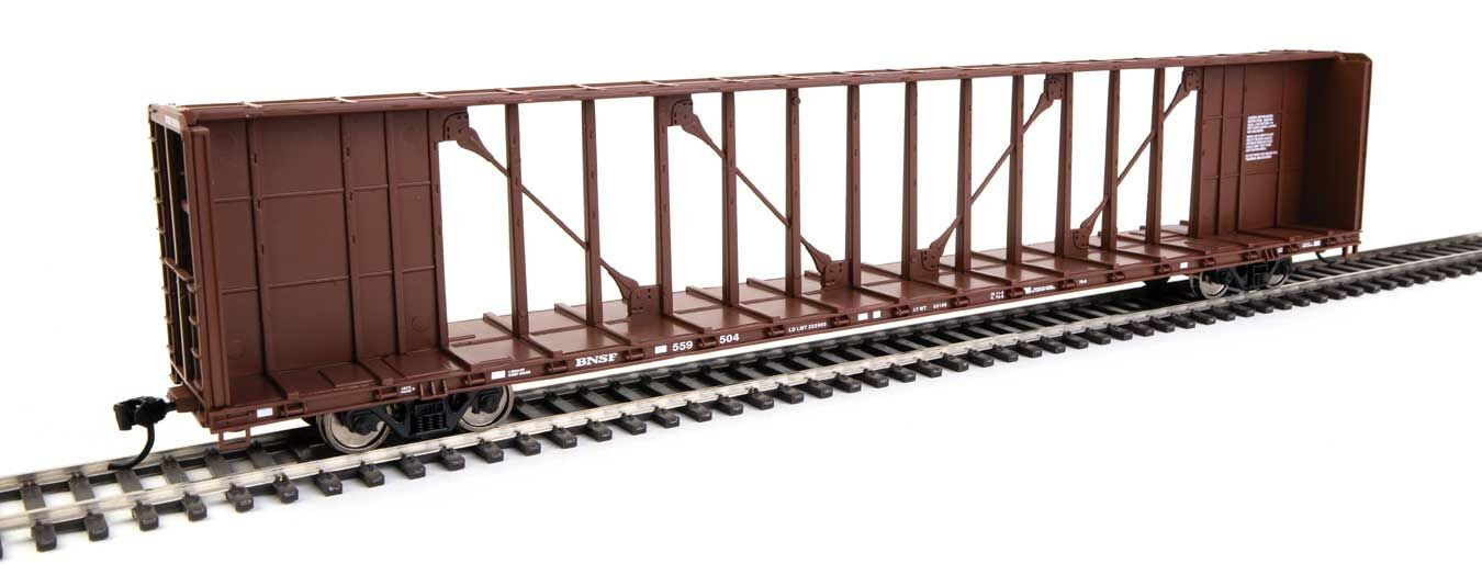 Walthers 910-50700 HO BNSF 72' Centerbeam Flatcar with Standard Beam RTR #559504