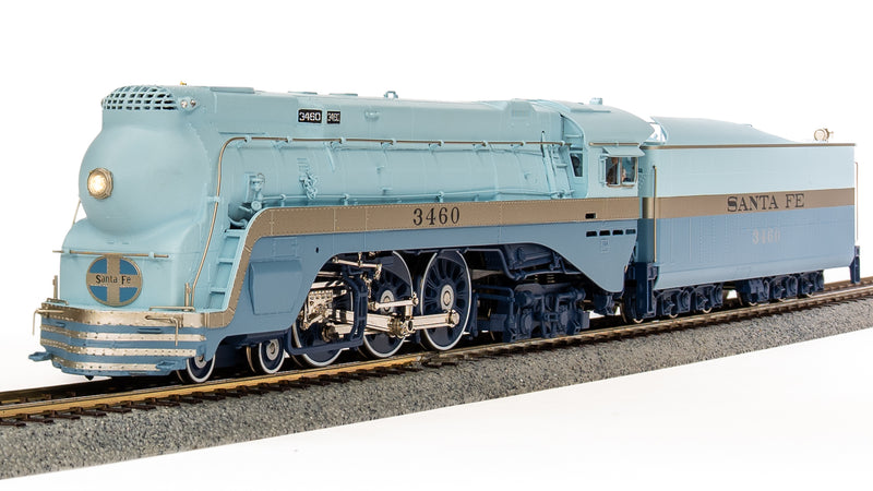 Broadway Limited 7350 HO ATSF Blue Goose Steam Locomotive Sound/DC/DCC #3460