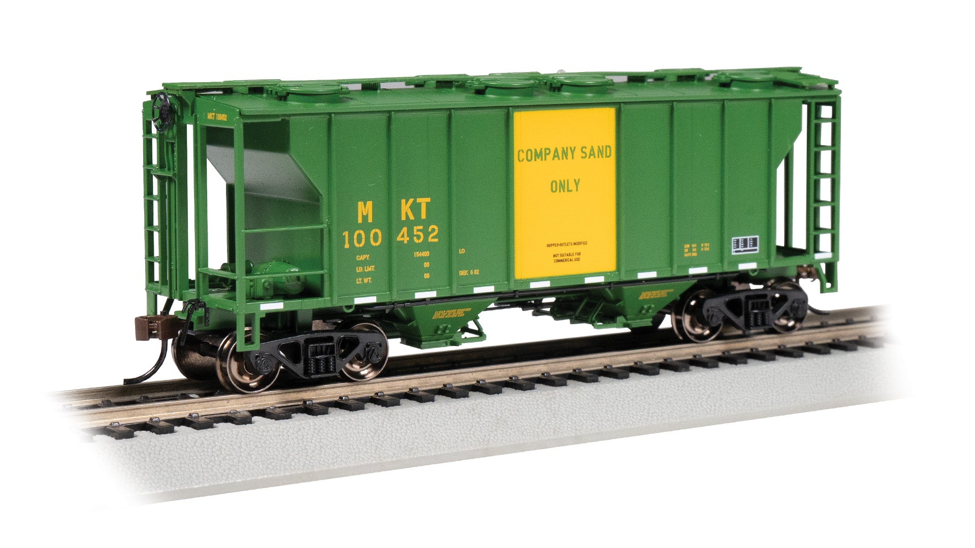Bachmann 73508 HO Missouri-Kansas-Texas PS-2 2-Bay Covered Hopper #100452