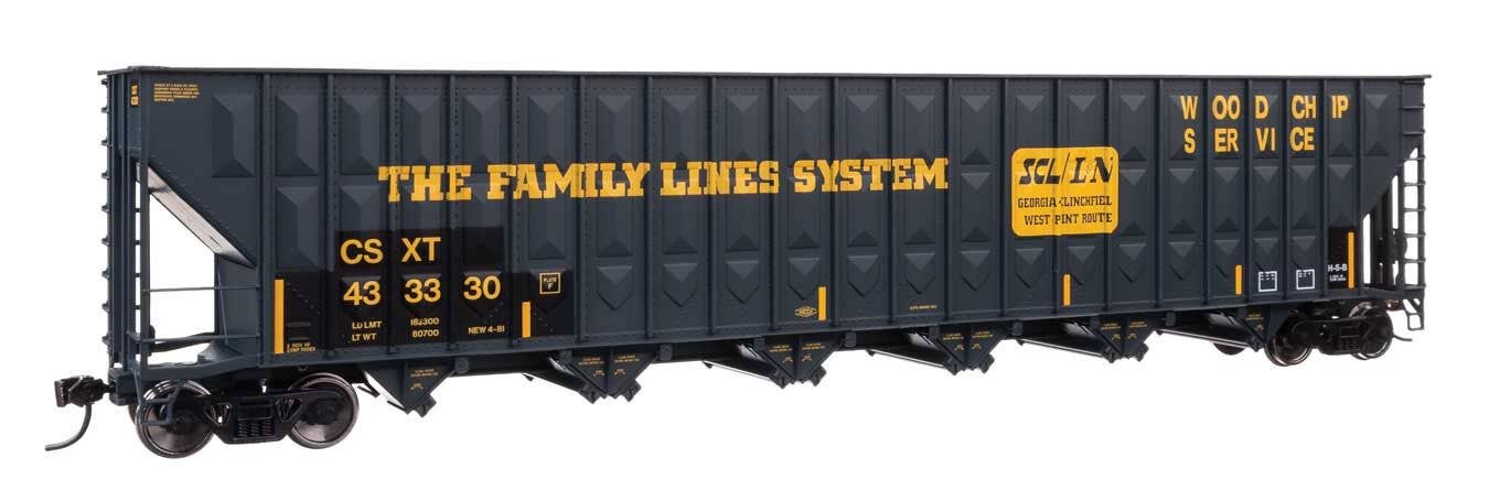 Walthers 910-56378 HO CSXT 73' Greenville 7,000 cu ft. Wood Chip Hopper #433330