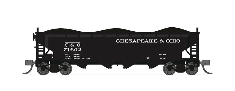 Broadway Limited 7426 N C&O ARA 70-Ton Quad Hopper Pack A (Pack of 4)