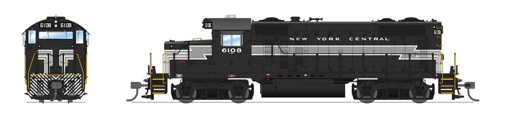 Broadway Limited 7475 HO NYC EMD GP20 Diesel Locomotive with Sound/DC/DCC #6108