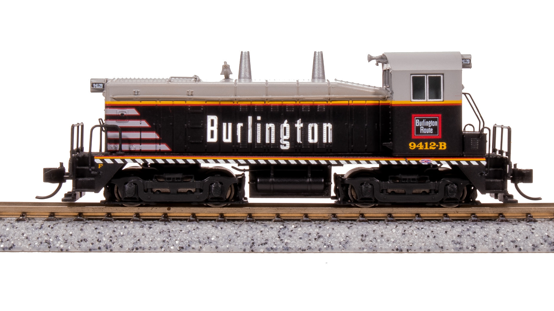 Broadway Limited 7487 N CBQ EMD NW2 Diesel Locomotive Sound/DC/DCC #9412-B
