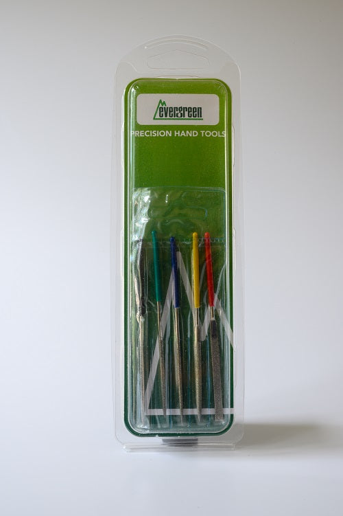Evergreen Scale Models 75000 Jeweltool Mini Diamond Files (Set of 5)