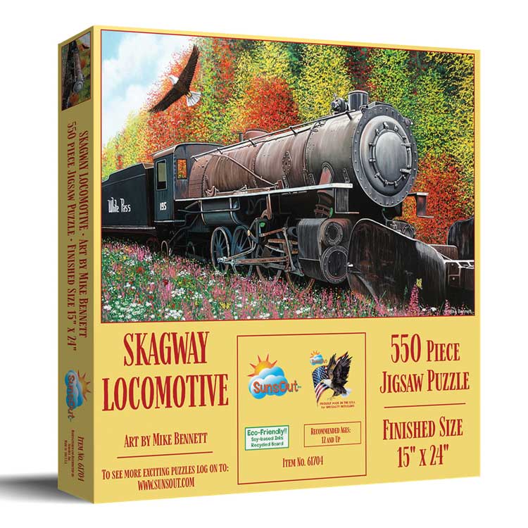 Train Enthusiast Vendors 61704 Skagway Locomotive Jigsaw Puzzle