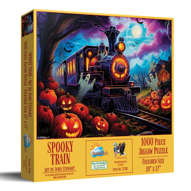 Train Enthusiast Vendors 77208 Spooky Train Jigsaw Puzzle