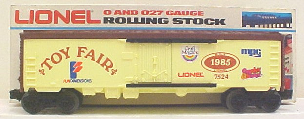 Lionel 6-7524 1985 Toy Fair Boxcar LN/Box