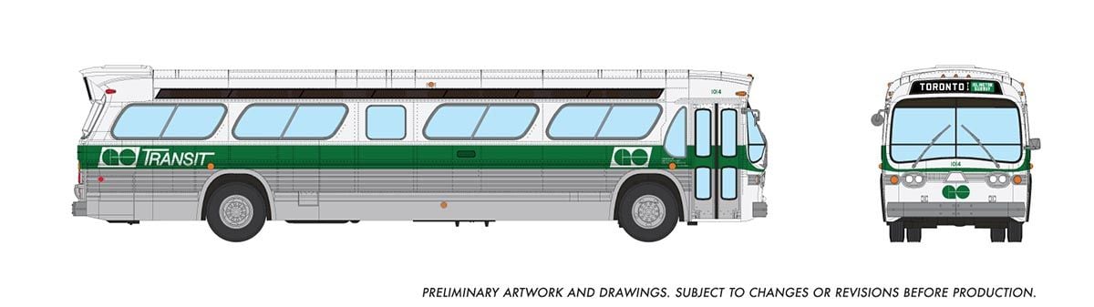 Rapido Trains 753108 HO GO Transit Delivery Deluxe New Look Bus #1014