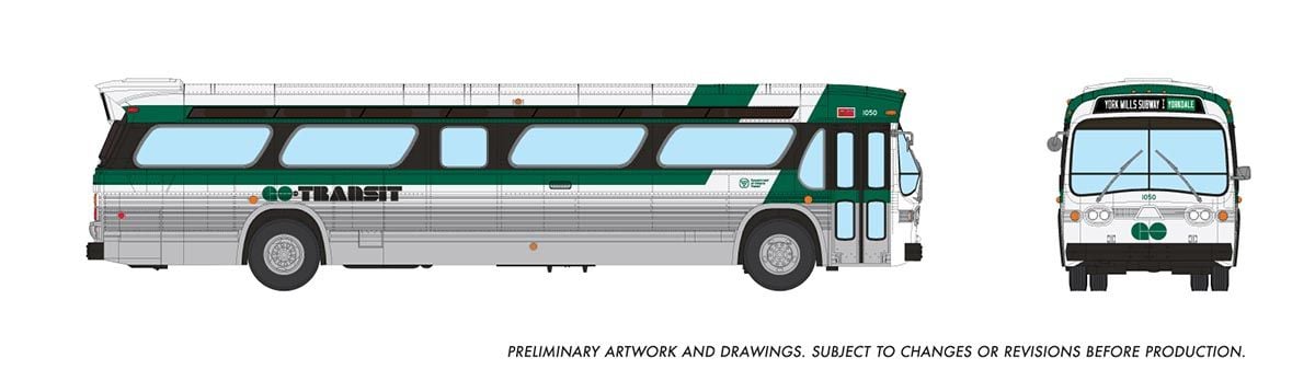 Rapido Trains 753111 HO GO Transit Late New Look Deluxe Bus #1050