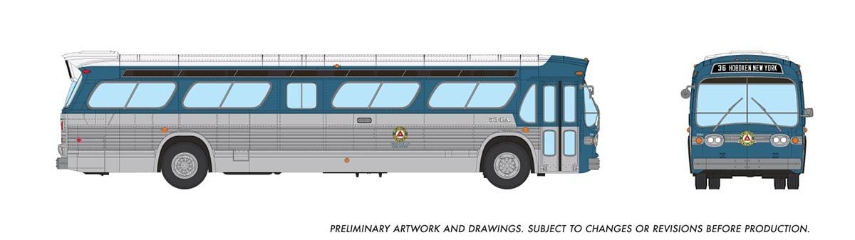 Rapido Trains 753127 HO Public Service Coordinated Transit New Look Bus #534A
