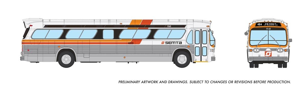 Rapido Trains 753133 HO SEMTA Deluxe New Look Bus #1560