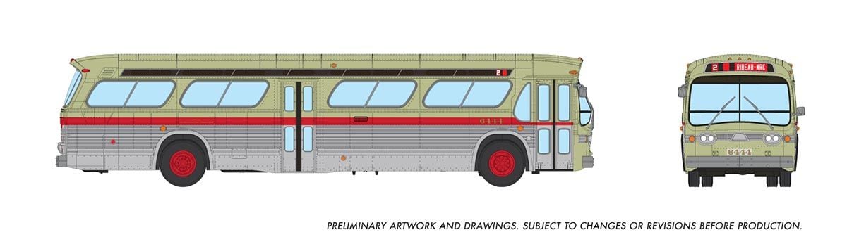 Rapido Trains 753157 HO Ottawa OTC Deluxe New Look Bus #6444