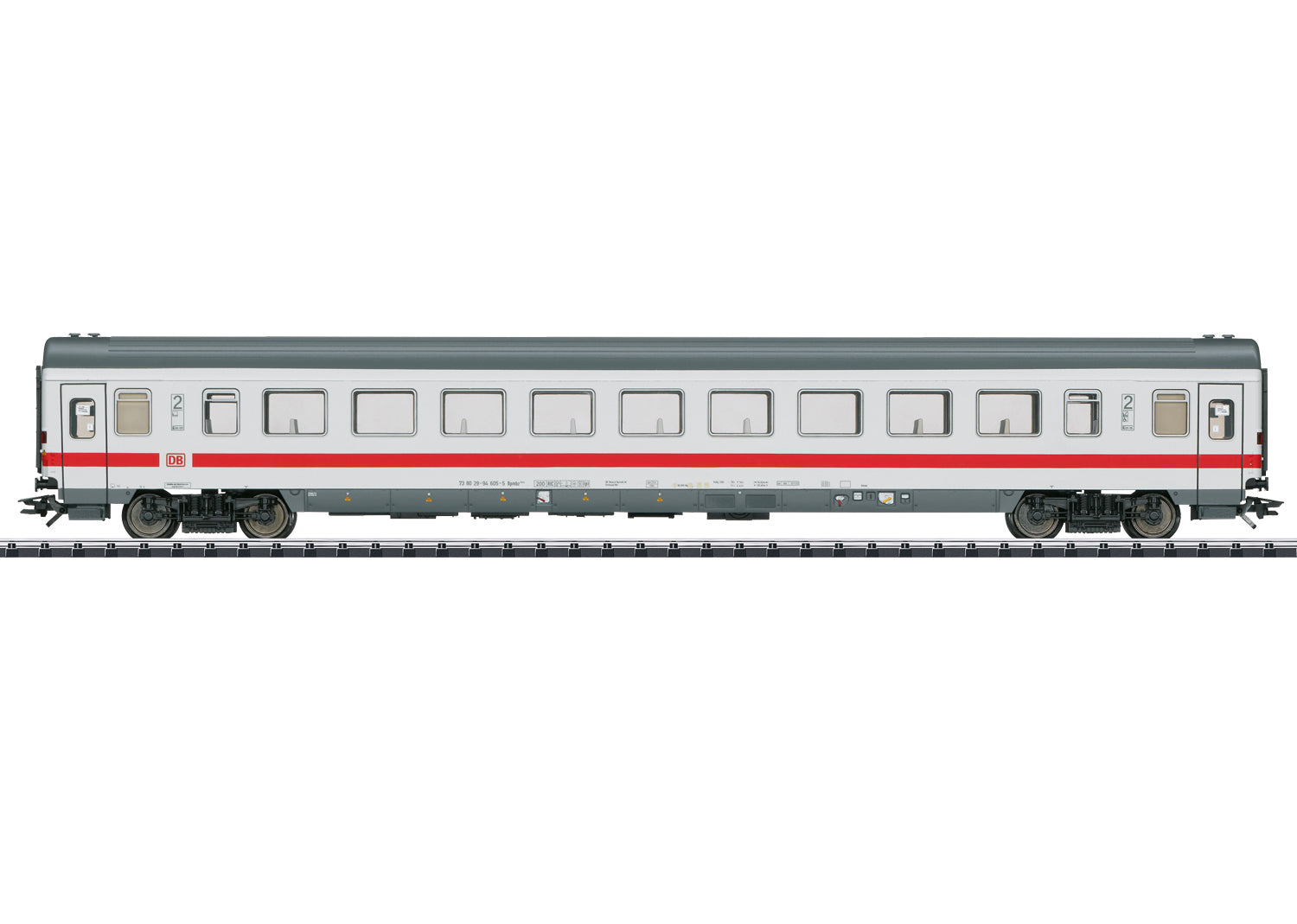 Trix 23141 HO German Railroad Inc. Type Bpmbz 295.6 2nd Class Open Seating Car