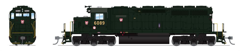 Broadway Limited 7643 HO PRR EMD SD40 Diesel Locomotive Paragon4 Sound/DCC #6100