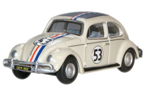 Oxford Diecast 76VWB001 1:76 Pearl White 53 VW Beetle