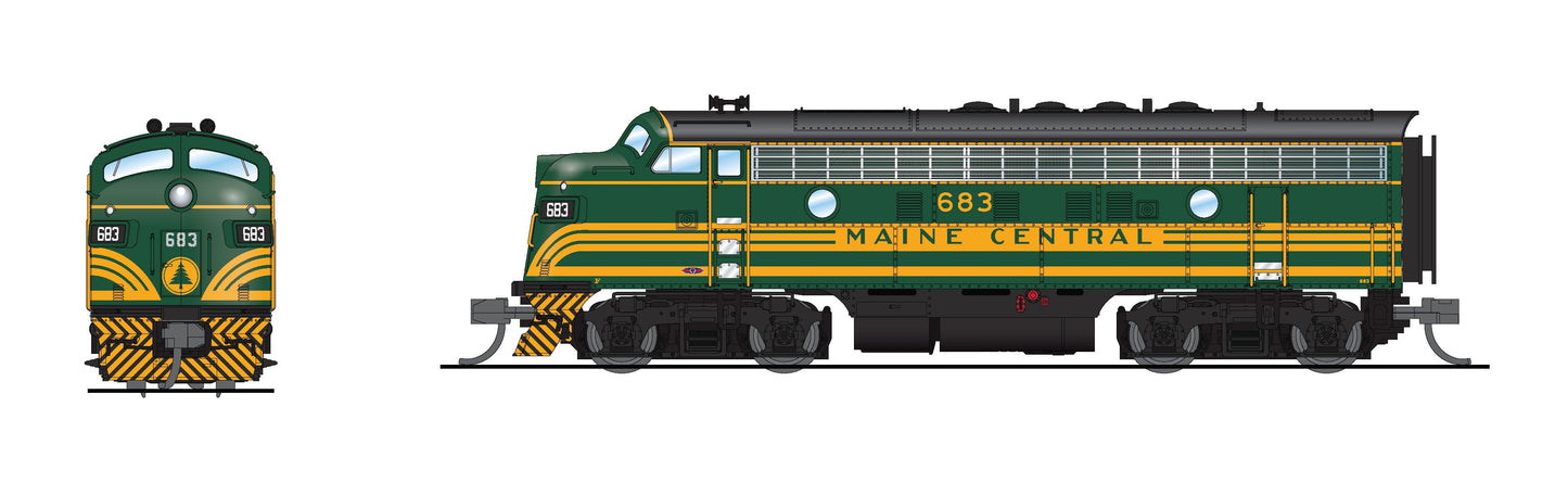 Broadway Limited 9060 N MEC EMD F3A Diesel Locomotive No-Sound/DCC-Ready #683 LN/Box