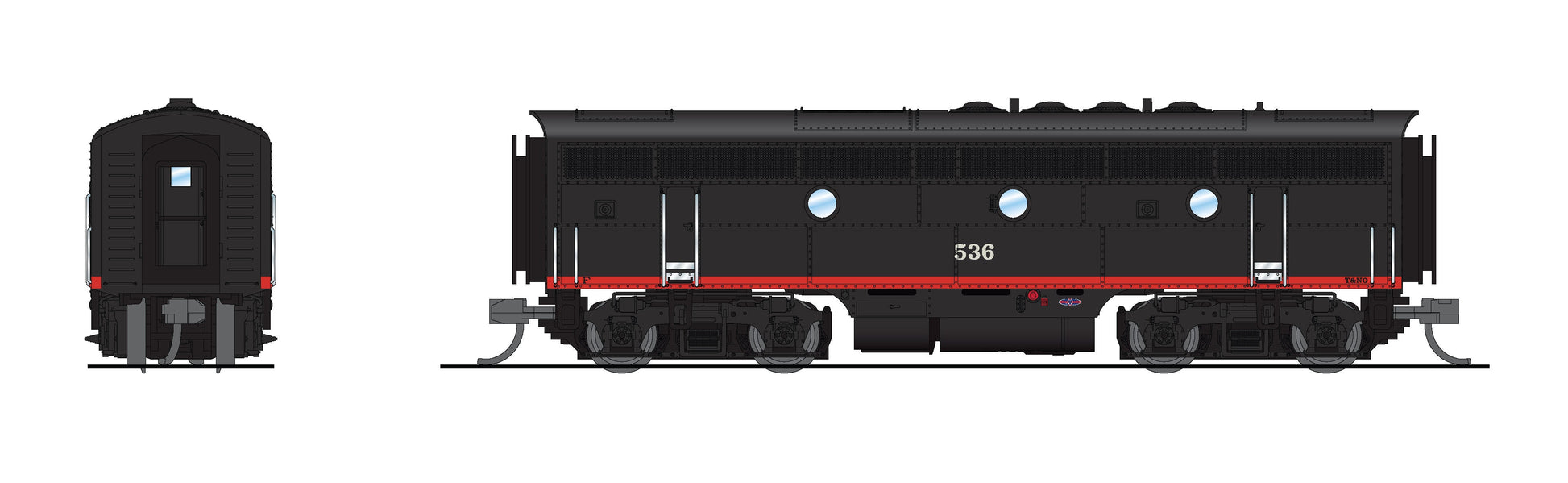 Broadway Limited 9067 N SP EMD F3B Diesel Locomotive No-Sound/DCC-Ready #537