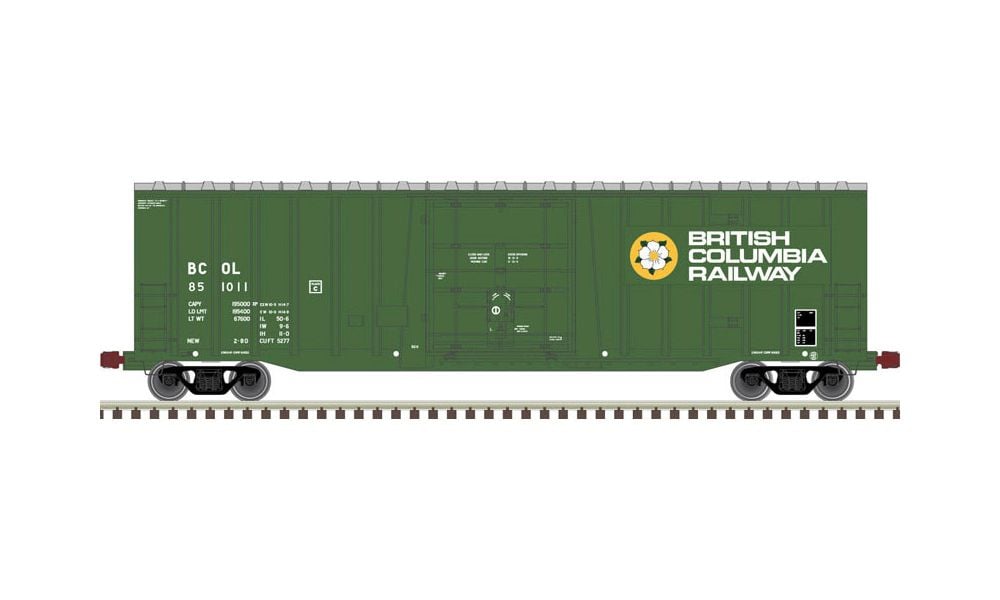 Atlas 50005455 N BC Rail Master NSC 50' Box Car #851022