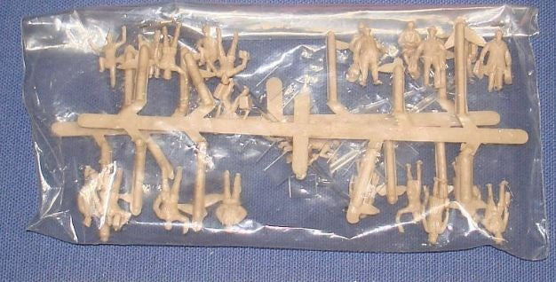 Atlas 792 HO Scale Unpainted Plastic Figures (Set of 24)
