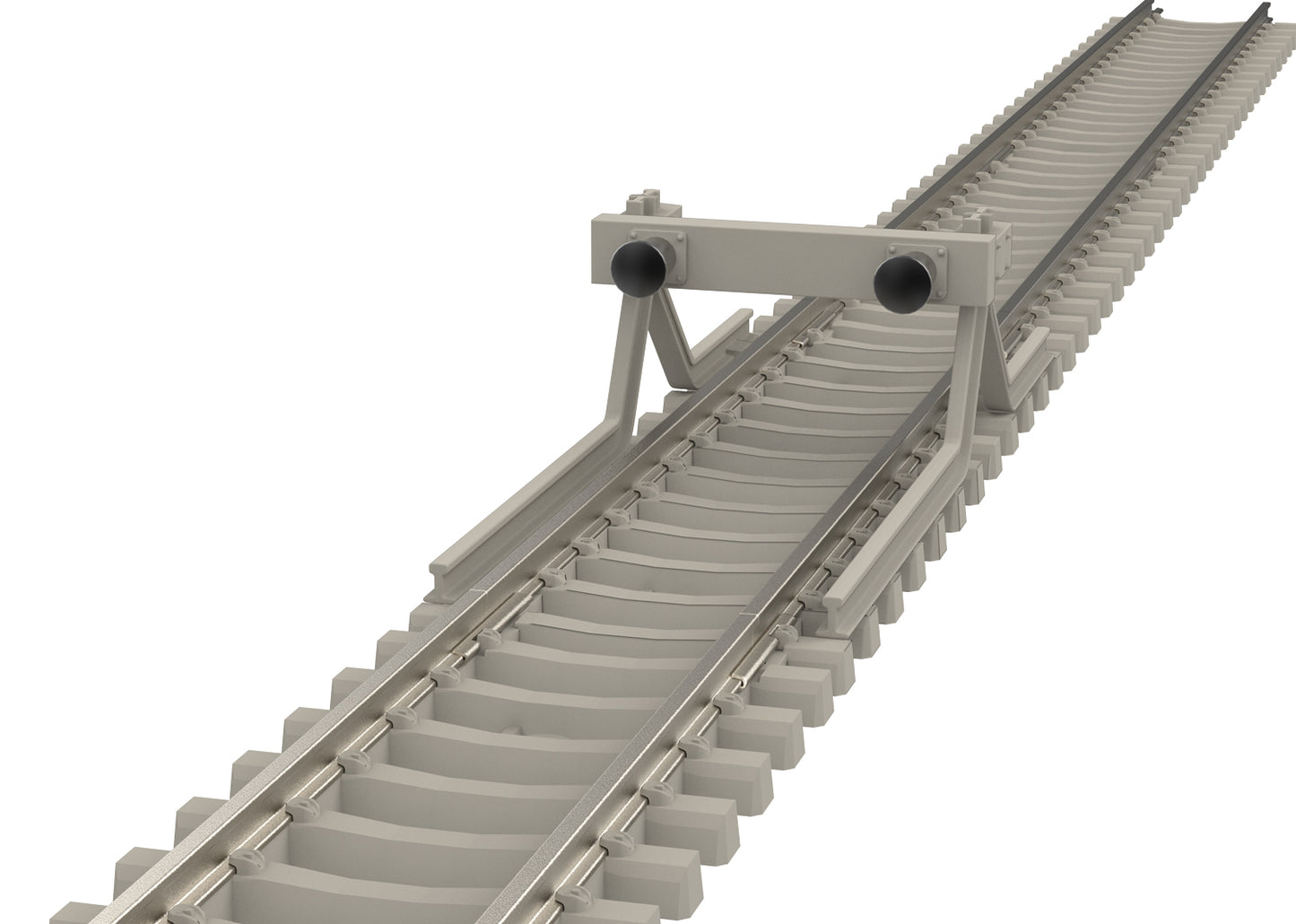 Trix 14591 Minitrix 1-15/16" Track Bumper with Concrete Ties