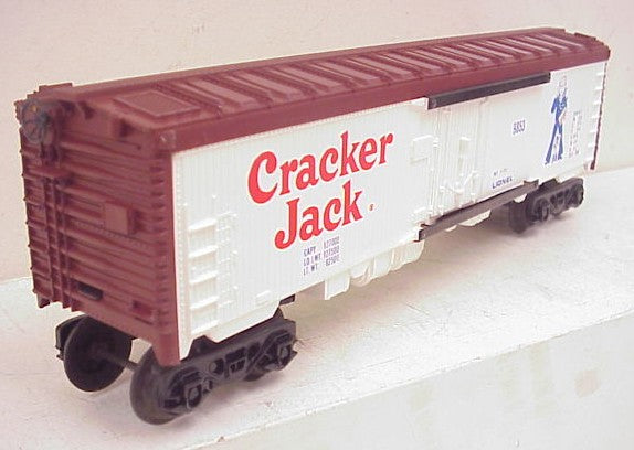 Lionel 6-9853 O Gauge Cracker Jack Billboard Reefer Car (White) LN/Box