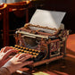 Robotime LK703C ROKR Magic Version Mechanical Typewriter Wooden 3D Puzzle
