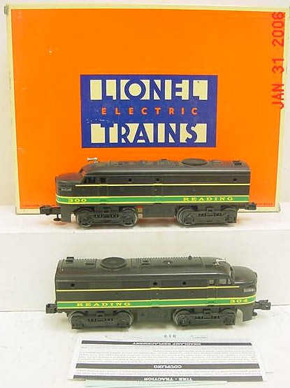 Lionel 6-18934 O Reading FA-2 Alco AA Diesel Locomotive Set #300/304 MT/Box