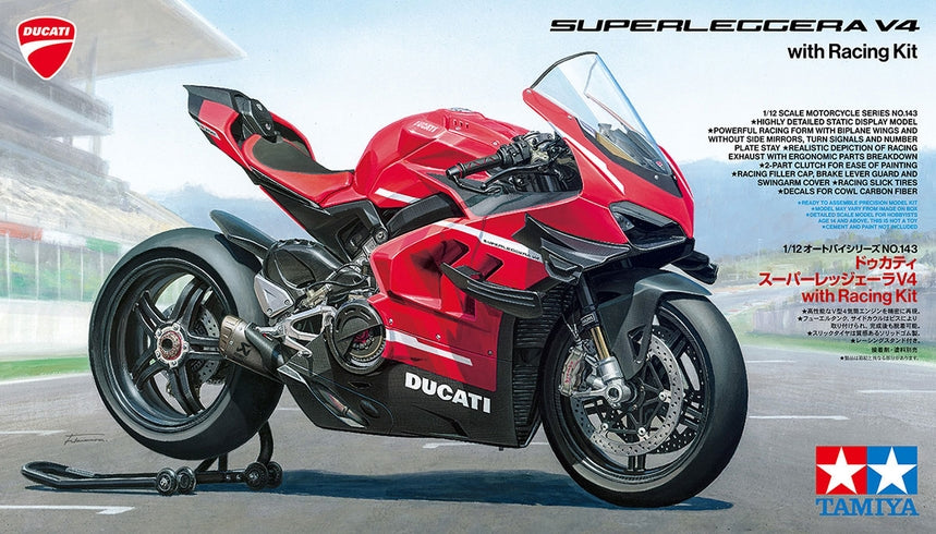 Tamiya 14143 1:12 Ducati Superleggera V4 with Racing Kit